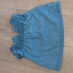 Carter's Light Blue Denim Baby Dress 3 Months